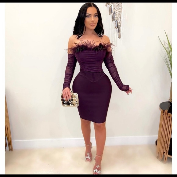 Purple Bandage Dress - Picture 2 of 2